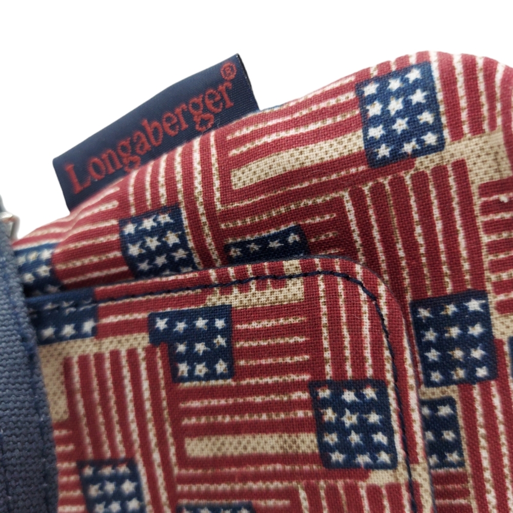Longaberger Old Glory Patriotic Flag Small Purse - Picture 8 of 9